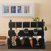 3-Tier Velvet Jewelry Stand with Removable Bracelet Holder for Watches and Jewelry Display,Black - 2 of 4
