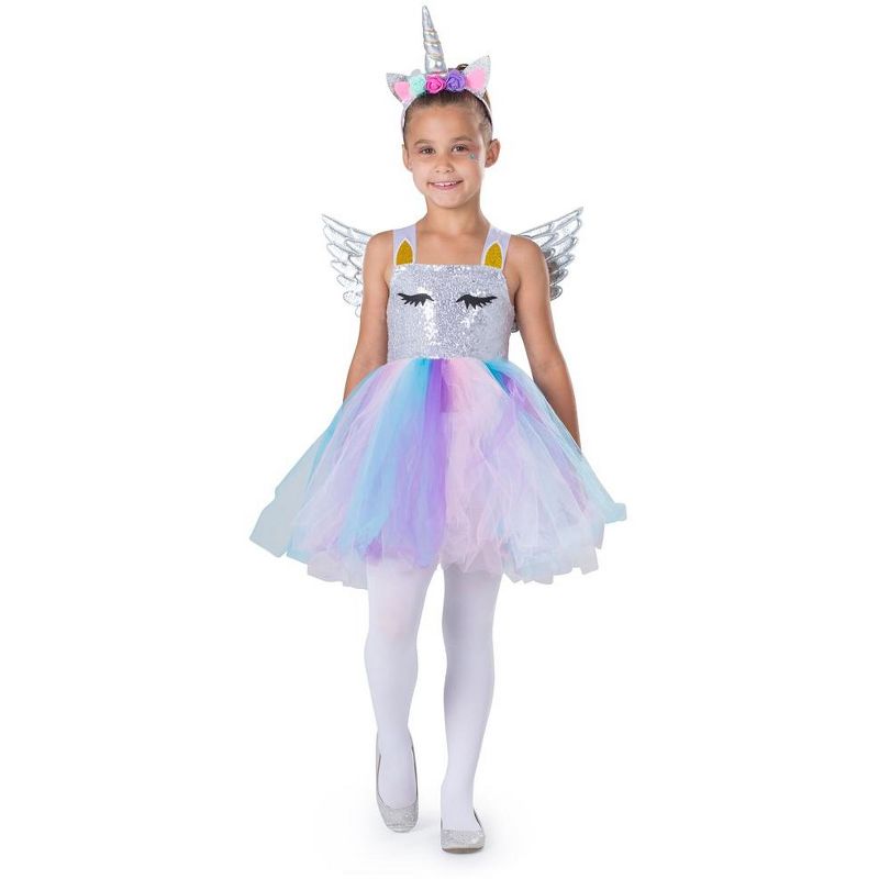 Dress Up America Unicorn Costume Dress for Toddler Girls, 1 of 5