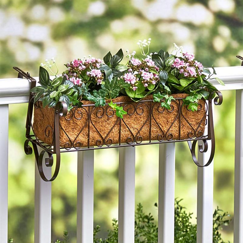 The Lakeside Collection Decorative Rail or Fence Planters, 5 of 9