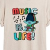 Women's - Trolls - Music Is Life Branch Oversized Graphic T-Shirt - 2 of 4
