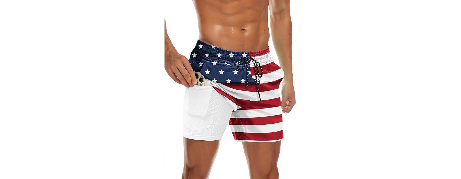 COOFANDY Men's Swim Trunks Quick Dry Bathing Suit with Pockets Swimwear Beach Board Short Swimsuit