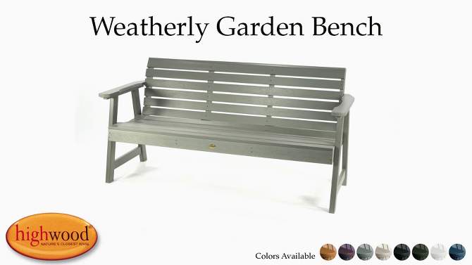 5' Weatherly Garden Bench - highwood, 5 of 7, play video