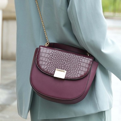 MKF Collection Brooklyn Crocodile Embossed Vegan Leather Shoulder Bag by Mia K — фото 2