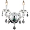 Elegant Lighting St. Francis 2 light Chrome Wall Sconce Clear Royal Cut Crystal - 2 of 3