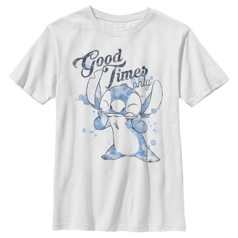 Boy's Lilo & Stitch Good Times Only T-Shirt, 1 of 5