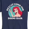Women's - Disney Princess - Ariel Fork Really Good For Doing Hair Short Sleeve Graphic T-Shirt - 2 of 4