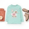 The Juniper Shop Coquette Cottontail Bunny Club Youth Long Sleeve Tee - 3 of 4