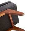 Kumasinova 47" Teddy/PU Leather Storage Ottoman Bench,Foot Stool with Solid Wood Legs,Multifunctional End of Bed Storage Bench and for Bedroom - 4 of 4