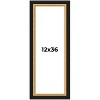 PosterPalooza | Panoramic Embellished Brown Picture Frame - UV Acrylic, Foam Board Backing, Hanging Hardware - 2 of 4