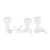 Sagebrook Home Set of 3 People Planters - Ceramic 8" Sitting Human Figurines For Home or Office Decor - Creative Plant - 3 of 4
