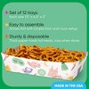Big Dot of Happiness Pajama Slumber Party Paper Food Trays, Disposable Double-Sided Paper Food Holders for Nachos, Hot Dogs, French Fries - 12 Ct - 3 of 4