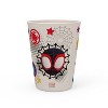 Zak Designs 2pk 10 fl oz Spidey and His Amazing Friends Melamine Tumblers Cream/Red - 3 of 4