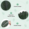 Unique Bargains DIY Crafting Fake Green Leaf with Stem 3 Sizes Green - 2 of 4