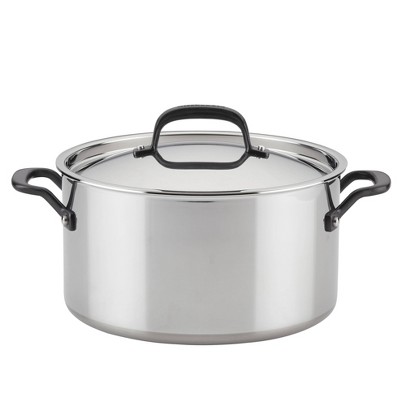 GP5 Stainless Steel 8-Quart Stockpot with Lid | Champagne Handles