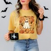 Ghost Floral Collage - Womens Garment Dyed Tee - 3 of 3