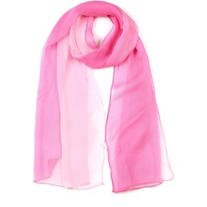 INSPIRE CHIC Women Long Chiffon Light Silky Gradient Color Shawl Wrap Scarf - 1 of 4