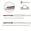 Borciani e Bonazzi Unico Fiamatto Synthetic Paint Brush, Assorted Set of 4 - For Acrylic and Watercolor Painting - Ergonomic Handle, Animal-Friendly, - 4 of 4