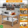Equipment Grill Stand Table | Stainless Steel 36"x30"x24" | 1000 lbs Top Shelf 220 lbs Bottom Shelf - 2 of 4