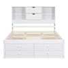 YOOCOZZ Platform Bed with Storage Headboard Shelves and Eight Drawers - 4 of 4