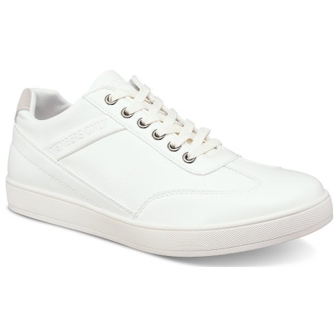 Members Only Men's Retro Low Top Court Sneakers - White - 12 : Target