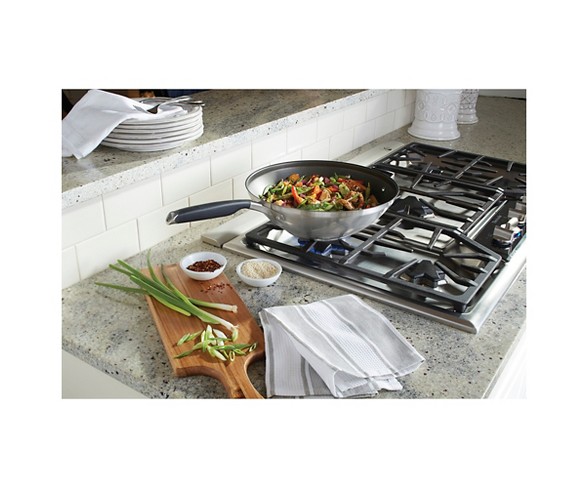 Select by Calphalon&#153; 12 Inch Stainless Steel Non-stick Stir Fry Pan