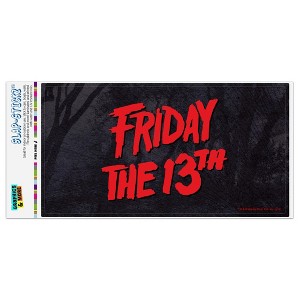 Friday The 13th Logo Automotive Bumper Sticker - 1 of 4