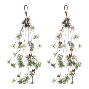Melrose Pine Cone Twig Garland (Set of 2) - 1 of 3