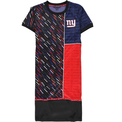 Tommy Hilfiger Womens New York Giants Shirt Dress Jersey Dress, gia, S