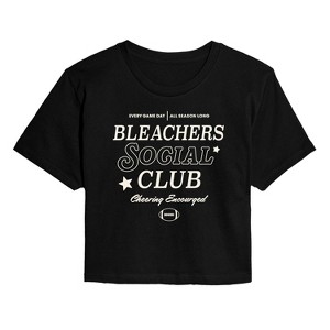 Women's - Instant Message - Bleachers Social Club Cropped Graphic T-Shirt - 1 of 4