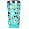 Memoi Thermal Insulated Stainless Steel Dogs 20 Oz Coffee Tumbler Seafoam 20OZ - 2 of 4