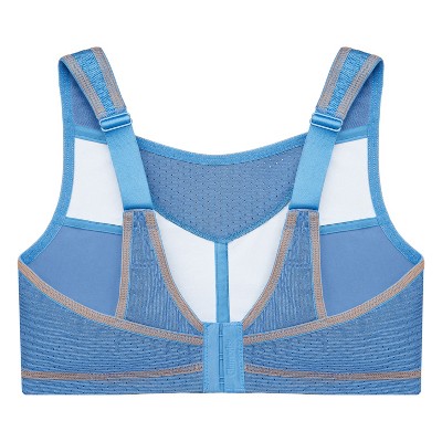 Glamorise Womens No-Bounce Camisole Elite Sports Wirefree Bra 1067 Light Denim 40F