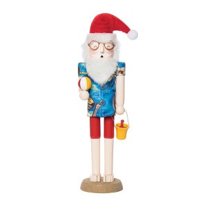Gallerie II Beach Santa W/Bucket Figurine - 1 of 4