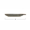 Storied Home Stoneware Plate with Handle and Brown Rim, Reactive Glaze - 2 of 4