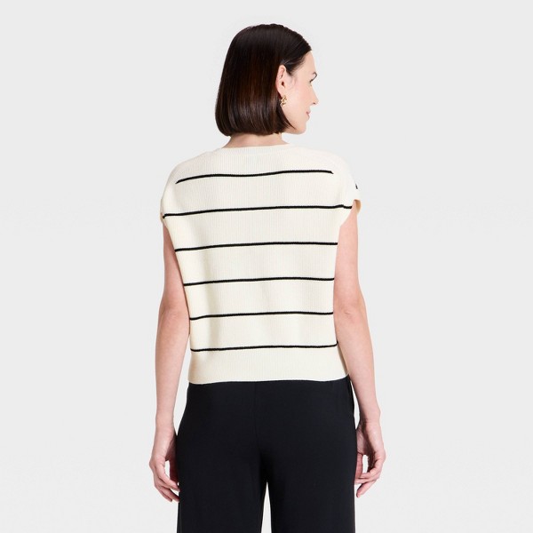 Suéter Chaleco sin Mangas con Botones al Frente para Mujer - A New Day™ 2