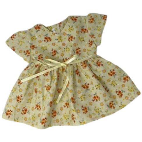 Doll Clothes Superstore Yellow Flower Dress Fits 18 Inch Girl