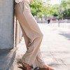 Amaryllis Women's Wide-Leg Drawstring Pants High-Waisted Relaxed Fit Lightweight Casual - 2 of 4