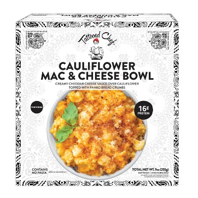 Tattooed Chef Frozen Cauliflower Mac & Cheese Bowl - 9oz