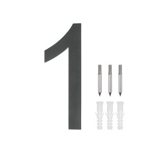Unique Bargains 304 Stainless Steel Durable Waterproof Rustproof House Numbers 1 Pc - 1 of 4