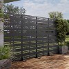 PexFix 72 in. x 35 in. Outdoor Privacy Rectangle Screen Galvanized Steel Panel Divider in Black - 3 of 4