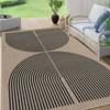 Lahome Modern Rainbow Jute Washable Outdoor Area Rug-Soft, Durable Carpet for Patio, Garden, or Balcony - 2 of 4