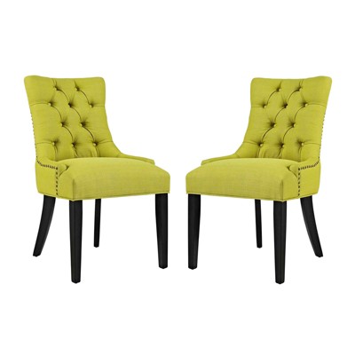 Modway Regent Dining Side Chair Fabric Set of 2