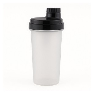 Amber Fight Gear Shaker Glass with Cap No. 3, Durable Leak-Proof,Effective Protein Mixing, Portable, Versatile for Gym& Sports, Black - 1 of 3