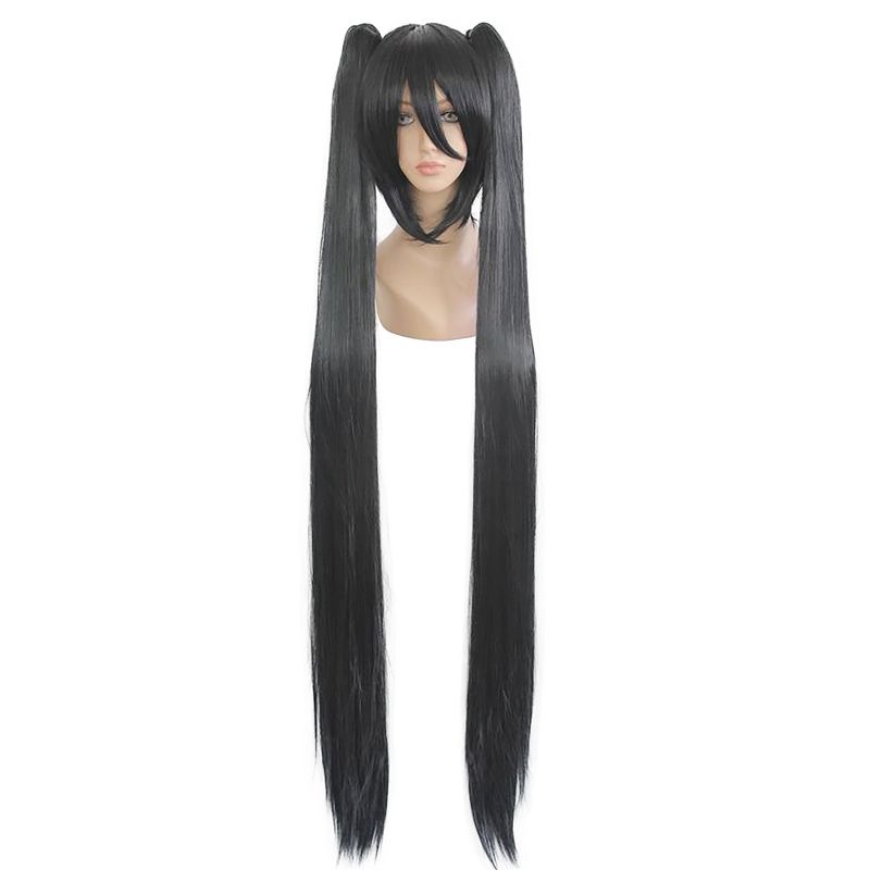 Unique Bargains Women's Wigs 51 inches Black with Wig Cap 1 Pc, 1 of 7