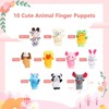 10pcs Soft Plush Animal Finger Puppets Set for Toddlers, Story Time, Early Learning Toys for Kids, Finger Puppets for Baby & Preschool Play - 2 of 4
