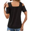 Women's Off the Shoulder Strappy Top - Shiying - 2 of 4