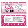 Big Dot of Happiness Bride-to-Be - Candy Bar Wrappers Bridal Shower & Classy Bachelorette Party Favors - Set of 24 - 2 of 4