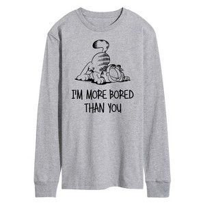 Men's - Garfield - More Bored Than You Long Sleeve Graphic T-Shirt - 1 of 4