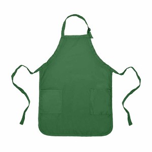 Dalix Waist Aprons Commercial Restaurant Home Bib Spun Poly Cotton Kitchen (3 Pockets) - 1 of 4