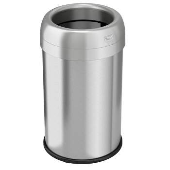 halo quality 13gal Round Top Stainless Steel Trash Can and Recycle Bin with Dual Deodorizer