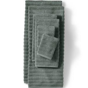 Lands' End Organic Cotton Rib Towel Set - 1 of 2